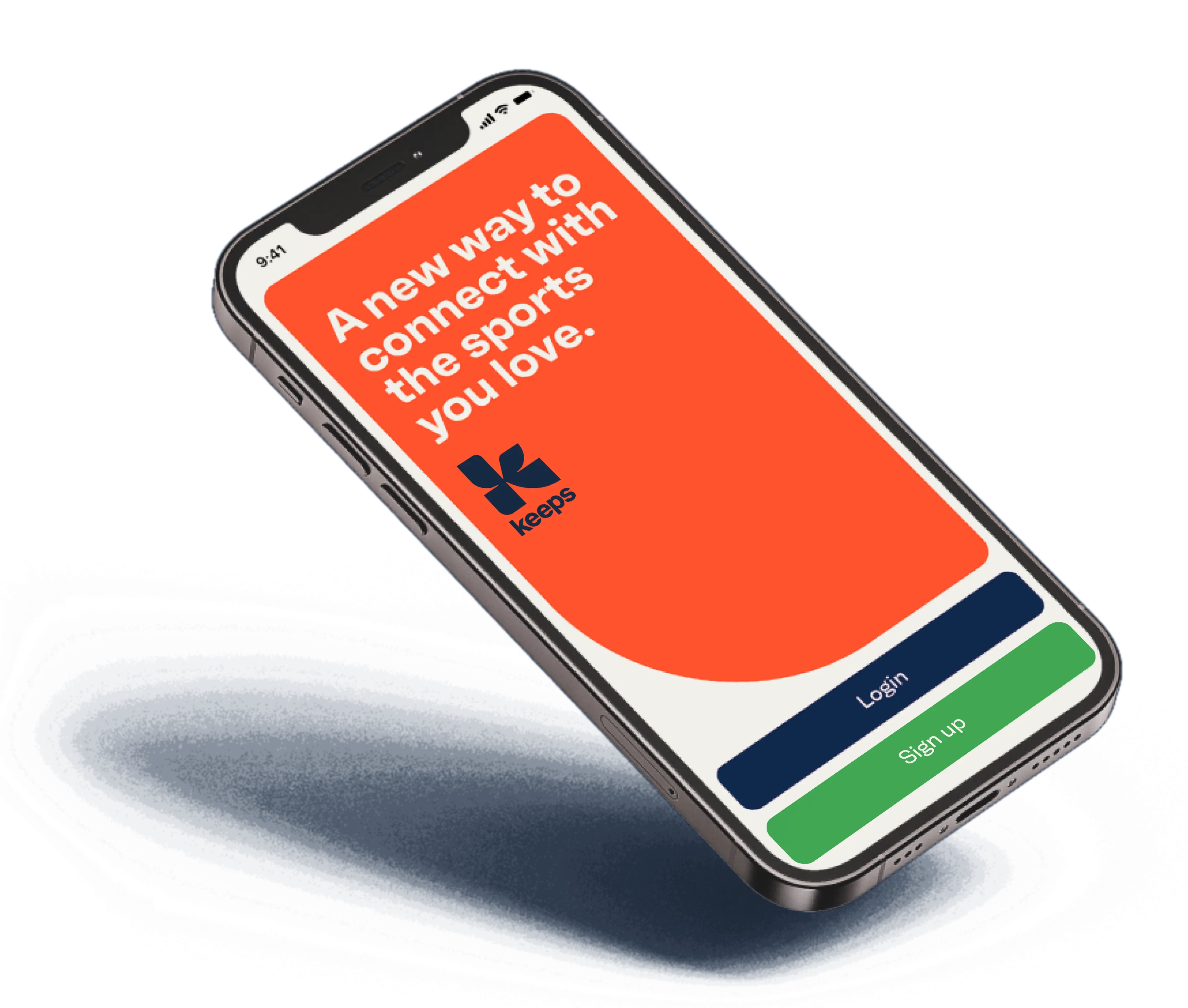 Phone showing Keeps app
